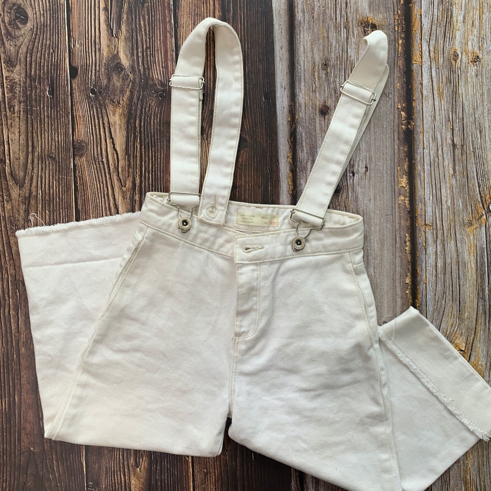Zara Cream Kids Overalls